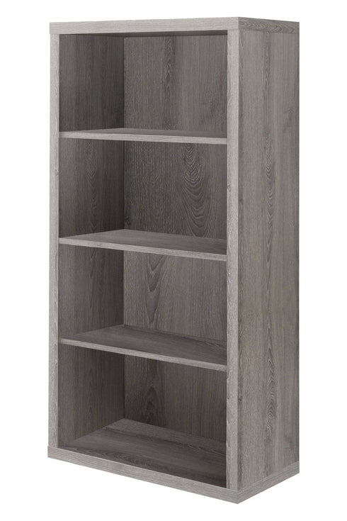 11.75" x 23.75" x 47.5" Cappuccino Particle Board Adjustable Shelves Bookshelf